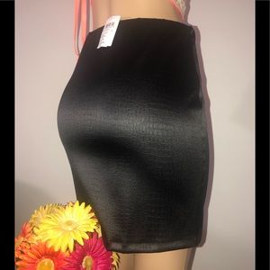 New Windsor Satin Black Skirt